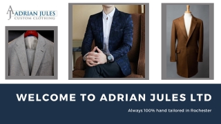 Bespoke Suit America | Adrian Jules Ltd | Expertly hand tailored