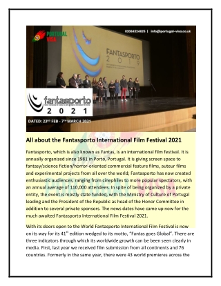 All about the Fantasporto International Film Festival 2021