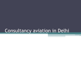 consultancy aviation in Delhi