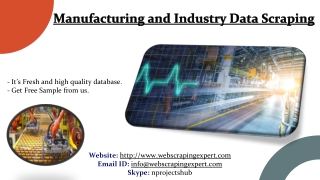 Manufacturing and Industry Data Scraping
