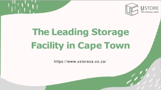 The Leading Storage  Facility in Cape Town