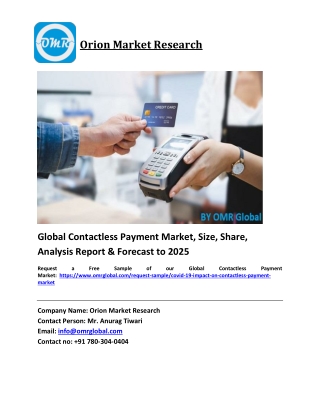 Global Contactless Payment Market Trends, Size, Competitive Analysis and Forecast 2019-2025