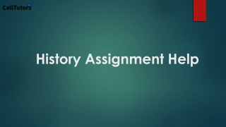 History Assignment Help