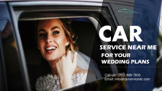 Car Service Near Me for Your Wedding Plans