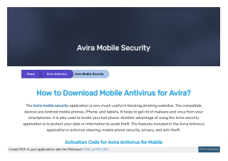Avira Mobile Security | Get the Full Security Assistance