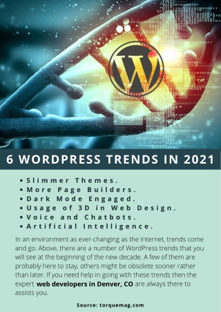 6 WORDPRESS TRENDS IN 2021