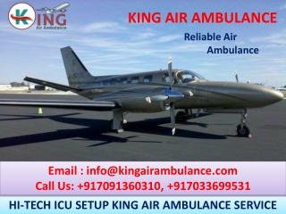 Get Best King Air Ambulance Services in Dimapur and Varanasi