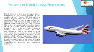 British Airways Reservations