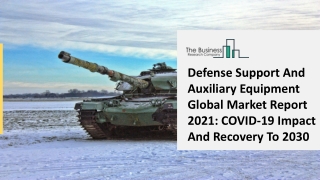 Defense Support And Auxiliary Equipment Market Ongoing Demand and COVID-19 Impact Analysis