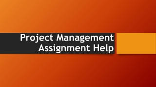 Project management assignment help