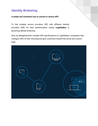 Identity Brokering Datasheet