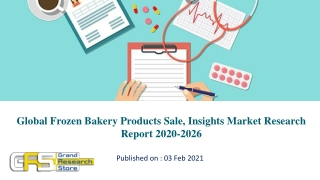 Global Frozen Bakery Products Sale, Insights Market Research Report 2020-2026