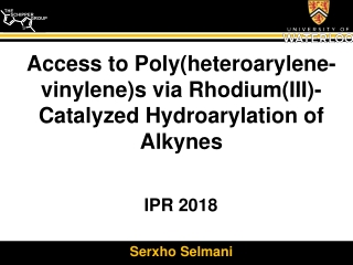 Access to Poly( heteroarylene -vinylene)s via Rhodium(III)-Catalyzed Hydroarylation of Alkynes