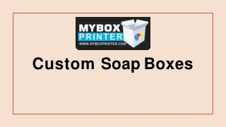 Custom Soap Boxes