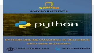 Python Online Course in Delhi/NCR