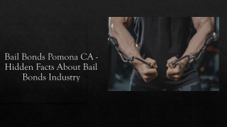 Bail bonds pomona - facts about bail bonds industry