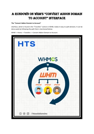 A Rundown on WHM’s “Convert Addon Domain to Account” Interface