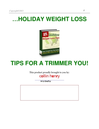Diet Plans for your holidays tips and tricks