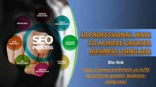 Professional Ways To Achieve Greater Business Using SEO