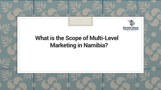 What is the Scope of Multi-Level Marketing in Namibia?