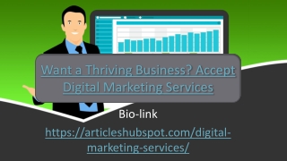 Want a Thriving Business? Accept Digital Marketing Services