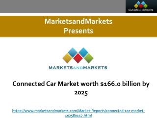 Connected Car Market worth $166.0 billion by 2025
