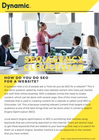 How Do You Do SEO for a Website | SEO Agency Gloucester