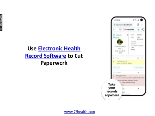 Use Electronic Health Record Software to Cut Paperwork