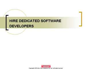 Hire Dedicated software developers