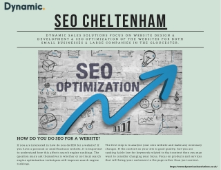 How Do You Do SEO for a Website |SEO Cheltenham