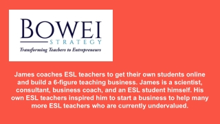 Teaching ESL Student - Bowei Strategy