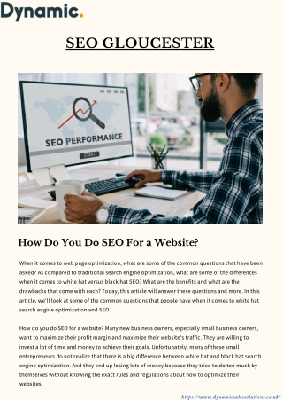 How Do You Do SEO For a Website | SEO Gloucester