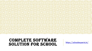 Complete Software Solution for school