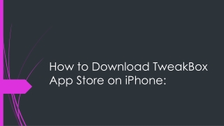 How to Download TweakBox App Store on iPhone: