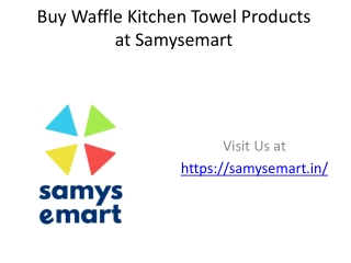 Buy Waffle Kitchen Towel 6 pack Red at Samysemart