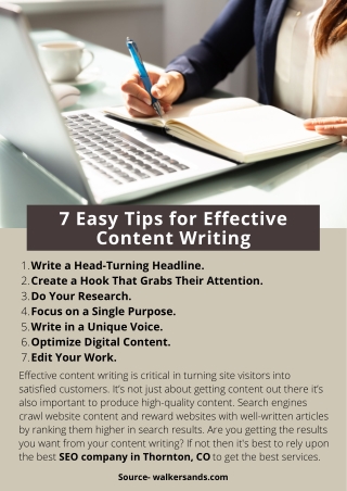 7 Easy Tips for Effective Content Writing