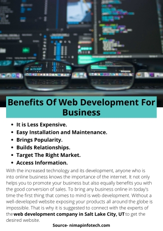 Benefits Of Web Development For Business