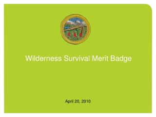 Wilderness Survival Merit Badge