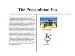 The Precambrian Era