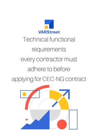 Technical functional requirements every contractor must adhere to before applying for CEC-NG contract