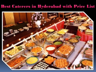 Best Caterers in Hyderabad with Price List