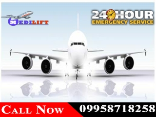 Shift Patient by Medilift Air Ambulance in Patna and Delhi