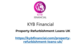 Property Refurbishment Loans UK