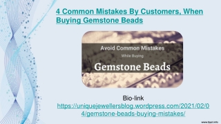 4 Common Mistakes By Customers, When Buying Gemstone Beads