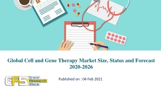 Global Cell and Gene Therapy Market Size, Status and Forecast 2020-2026