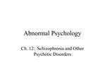 Abnormal Psychology