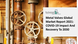 Metal Valves Market Industry Outlook, Opportunities in Market And Expansion By 2030