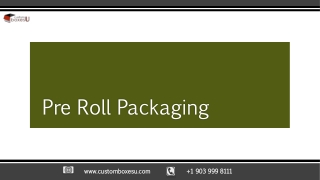 Pre roll packaging and point of sale material in UK
