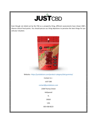 CBD Gummies for Pain | Justcbdstore.com