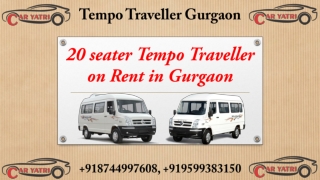 20 seater Tempo Traveller on Rent in Gurgaon